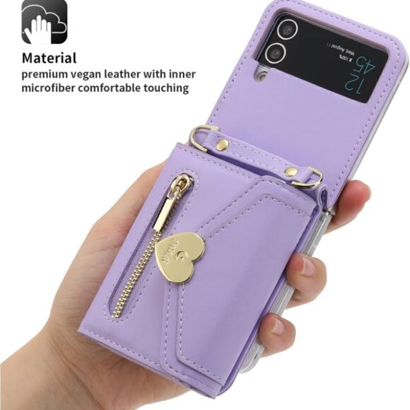 Samsung Galaxy Z Flip 4 Case with Love Flip Wallet - Picture 15 of 16